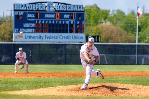 Kobe Jaramillo is 7-0 on the season in ten starts. He is among the Lone Star Conference leaders in a number of statistical categories: first in strikeouts (75), innings pitched (75.0), second in opposing batting average (.205) and third in earned run average (2.57).