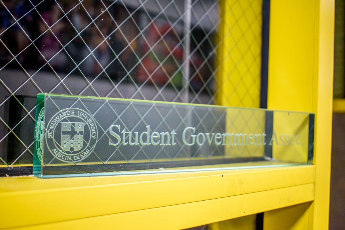 The SGA official office, located inside the student involvement office, dedicated to project planning for team members. 