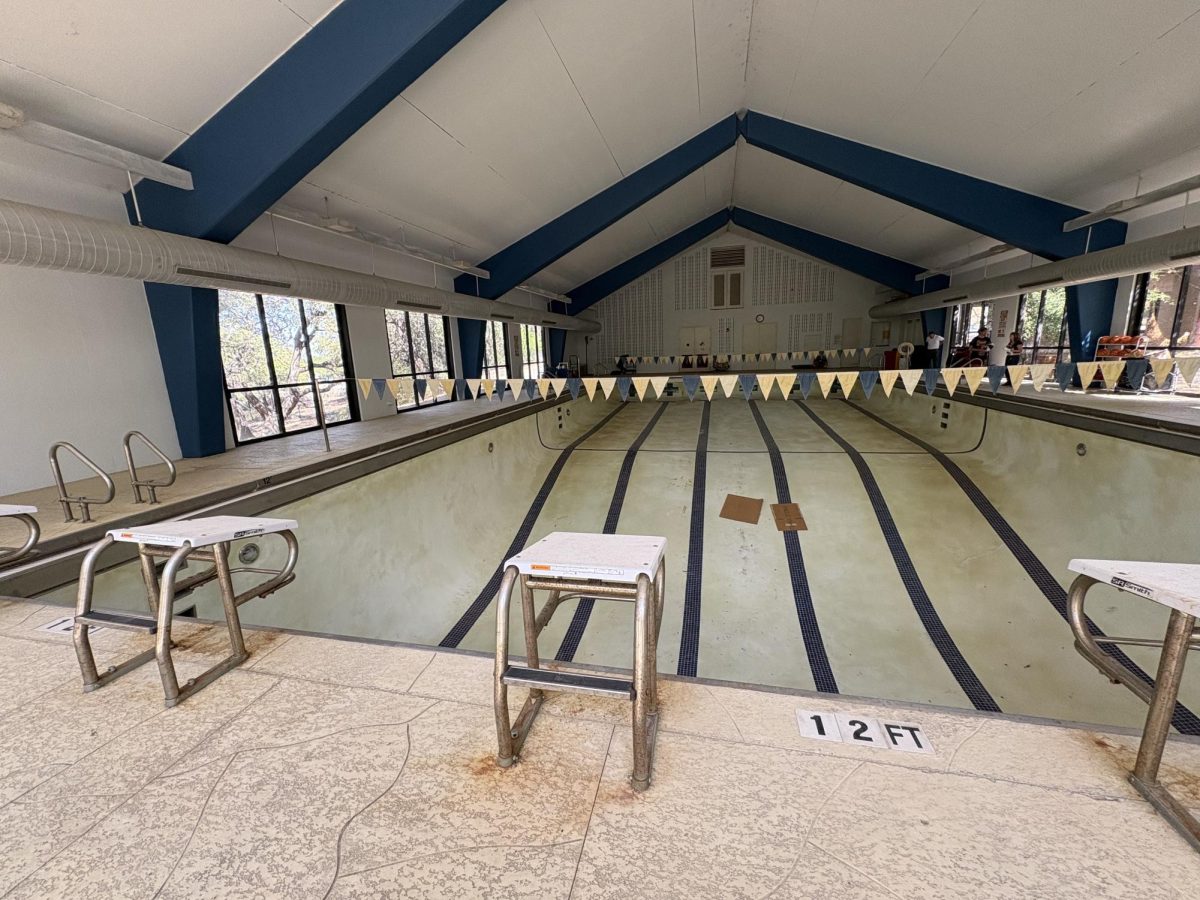 The St. Edward’s University pool now sits vacant and untouched years after being drained. Students have expressed recent interest to renovate the pool and revive the swim club.